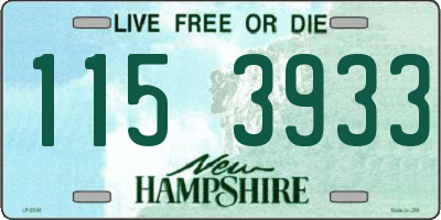 NH license plate 1153933