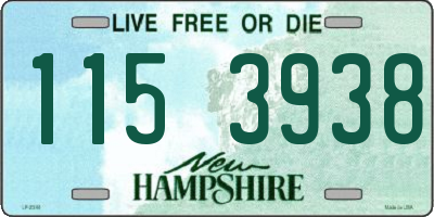 NH license plate 1153938
