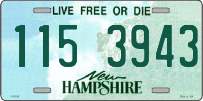 NH license plate 1153943