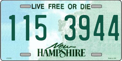 NH license plate 1153944