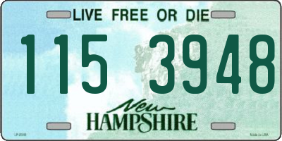 NH license plate 1153948