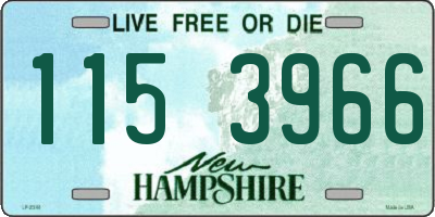 NH license plate 1153966