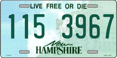 NH license plate 1153967