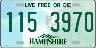 NH license plate 1153970