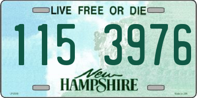 NH license plate 1153976