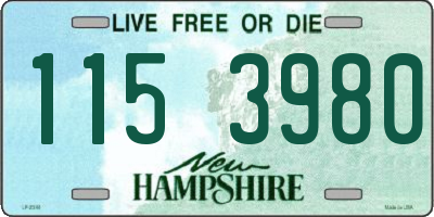 NH license plate 1153980