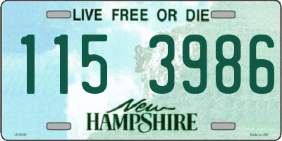 NH license plate 1153986