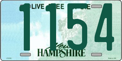 NH license plate 1154