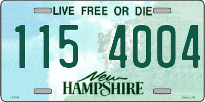 NH license plate 1154004