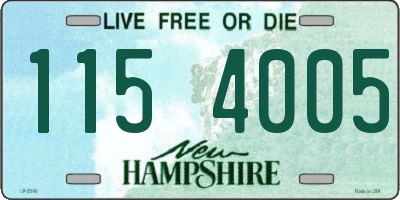 NH license plate 1154005