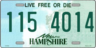NH license plate 1154014