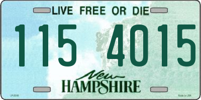 NH license plate 1154015