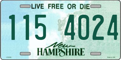 NH license plate 1154024