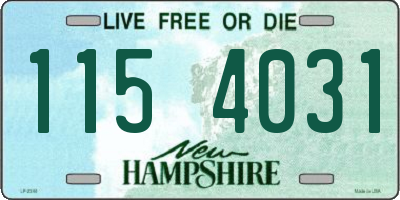 NH license plate 1154031
