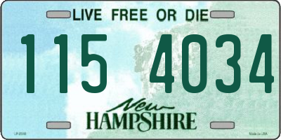 NH license plate 1154034