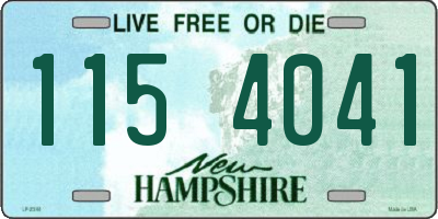 NH license plate 1154041