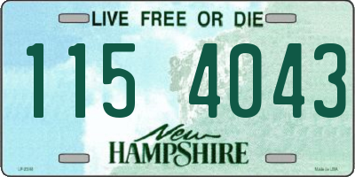 NH license plate 1154043