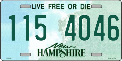 NH license plate 1154046