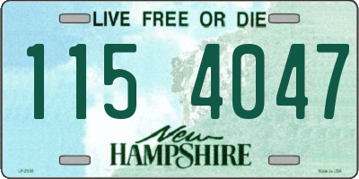 NH license plate 1154047