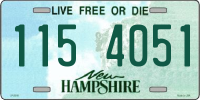 NH license plate 1154051
