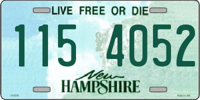 NH license plate 1154052