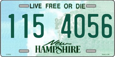 NH license plate 1154056