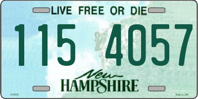 NH license plate 1154057