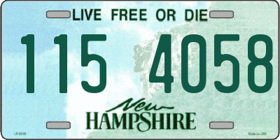 NH license plate 1154058