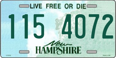 NH license plate 1154072