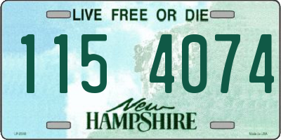 NH license plate 1154074