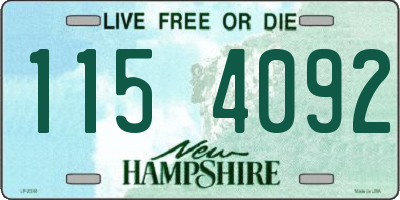 NH license plate 1154092