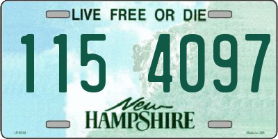NH license plate 1154097