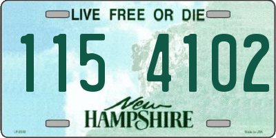 NH license plate 1154102