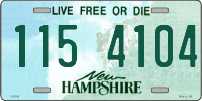 NH license plate 1154104
