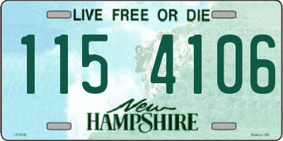 NH license plate 1154106