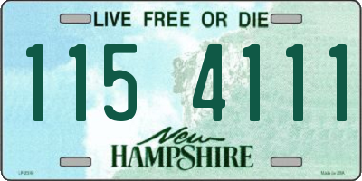 NH license plate 1154111