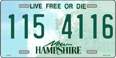 NH license plate 1154116