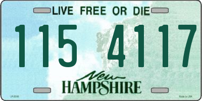 NH license plate 1154117
