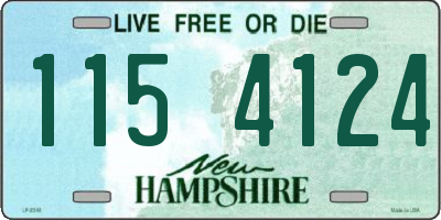 NH license plate 1154124