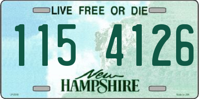 NH license plate 1154126