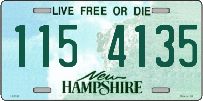 NH license plate 1154135