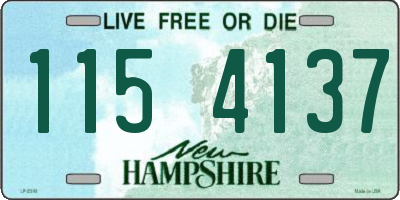 NH license plate 1154137