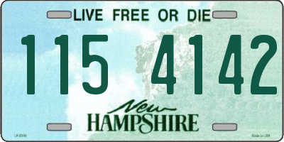 NH license plate 1154142