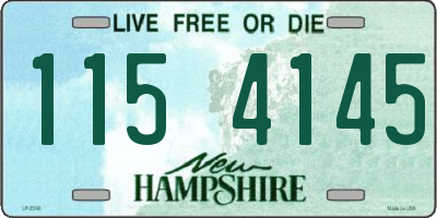 NH license plate 1154145