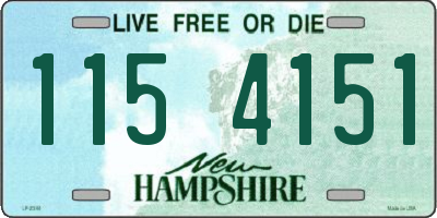NH license plate 1154151