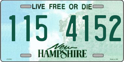 NH license plate 1154152
