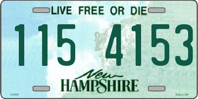 NH license plate 1154153