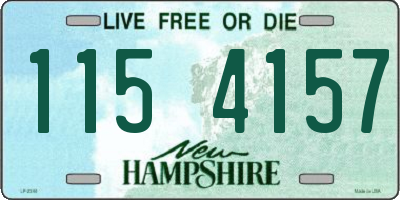 NH license plate 1154157