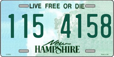 NH license plate 1154158