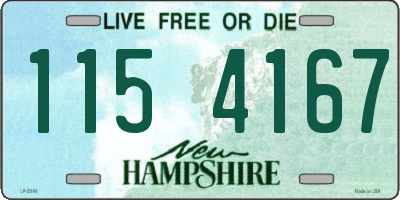 NH license plate 1154167